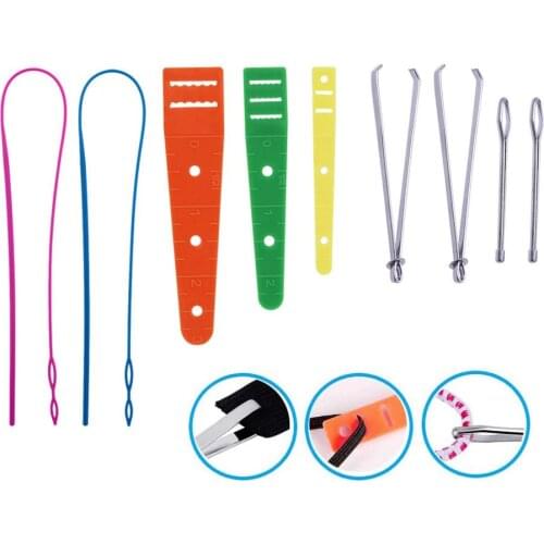 9pcs Elastic Band Threader Drawstring Guide DIY Sewing Waistband Elastic Strap Rope Sewing Accessories