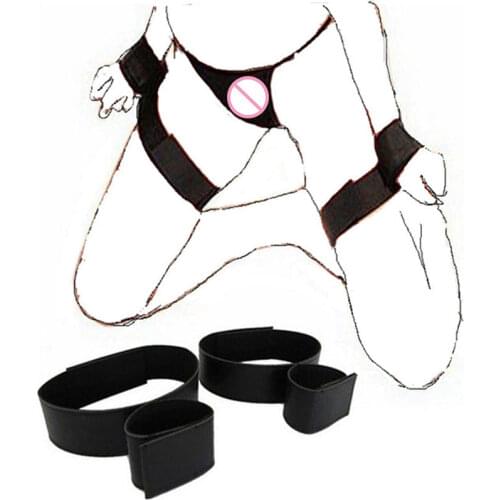 Adult Slave BDSM Bondage Nylon Hand Handcuff Sex Toys For Woman Couples Fetish Cuffs Thigh Restraint Strap Sexy Sex Products