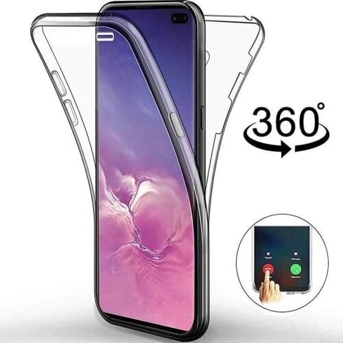 360 Full Cover Phone Case For Samsung Galaxy S20 Ultra S10 Plus S10e S9 S8 Note 10 9 8 A51 A71 A70 A40 A80 Silicone Case
