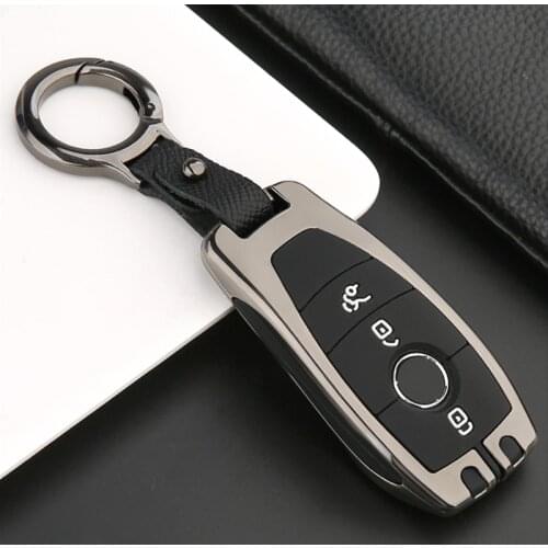 Zinc Alloy+Silicone Car Key Case Cover For Mercedes Benz New E Class W177 W205 W213 W222 A205 A217 A238 S205 S213 C205 C217 C238