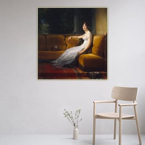 Citon Francois Gerard《Portrait of Josephine,1801》Canvas Art Oil Painting Artwork Picture Wall Background Decor Home Decoration