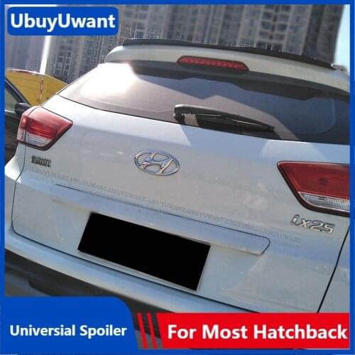 For Hyundai IX25 2015-2019 Rear Roof Lip Spoiler ABS Car Tail Wing Decoration Universal Hatchback Spoiler For IX35 I30 Tucson