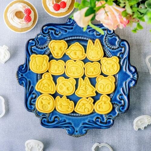 Cookie Cutters Biscuit Mold Fondant Cutter 3D Japeness Game Animal Crossing Cookie Mold DIY Pastry Decorating Baking Tools