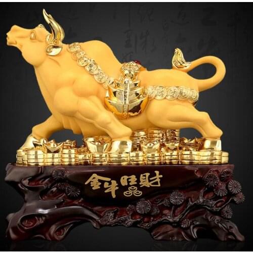 FORTUNE OX FURNISHING FORTUNE OX OFFICE DECORATION STOCK SPECULATORS FORTUNE OX SPIRIT SKY-HIGH DECORATION FENG SHUI HOUSEWARMIN
