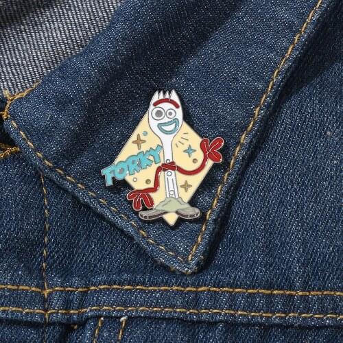 Toy Story Fohry Enamel Pin Shirt Jacket Lapel Brooch Backpack Decoration Accessories Jewelry Gifts For Children