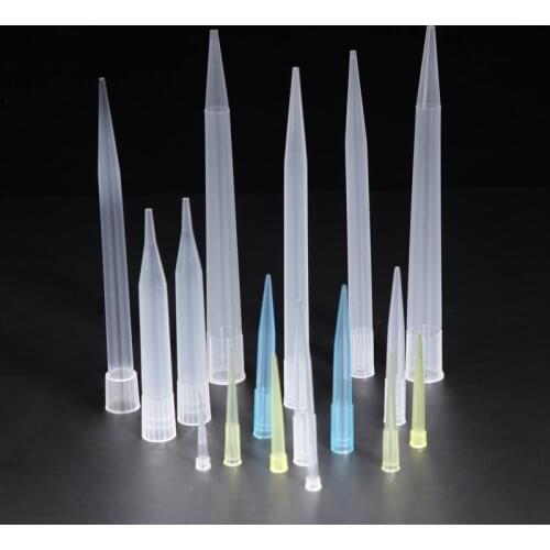 Lab 10ul 200ul 1000ul 5ml 10ml Disposable PP Plastic Pipette Tips For Microbiological Test Pipettor Tips