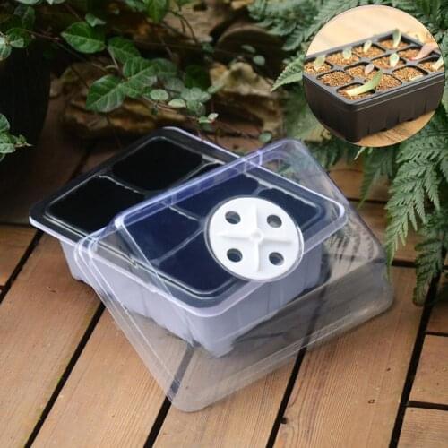 6/12-Hole Multifunctional Home Garden Balcony Nursery Seedling Tray Plant Growing Holder Plate Garden Planting Supplies