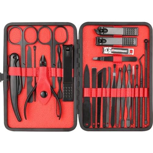 7-26PCS Nail Clipper Sets Manicure Set Pedicure Sets Nail Kit Professional Set Nail Manicure Kit Grooming Kit Tools for Manicure