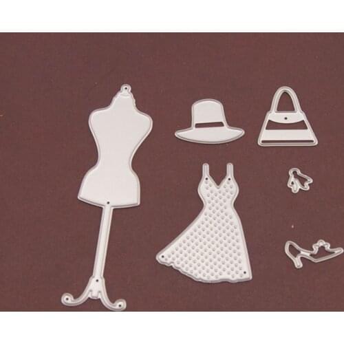 2021 New Clothes Hanger Cutting Dies DIY Scrapbooking Embossing Paper Photo Frame Stamps Crafts Template Mould Stencils