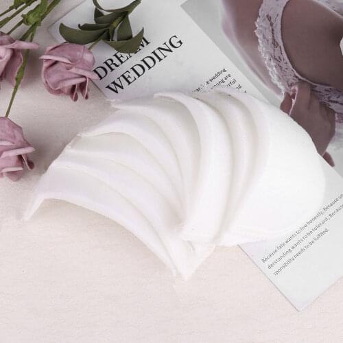 4Pairs Soft Foam Shoulder Pads Reusable Self-Adhesive Non-slip Push-up Shoulder Cushions Enhancer T-shirt Clothes Accessories