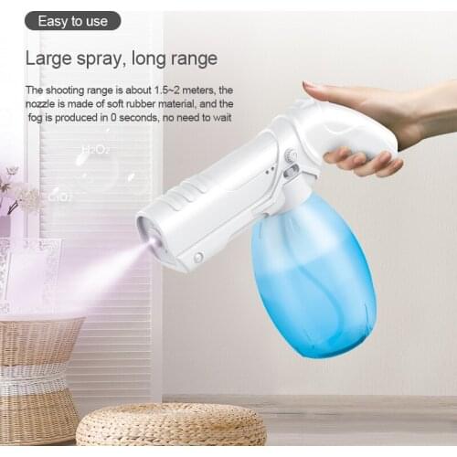 Portable Electric Disinfection Spray Gun Nano Steam Gun Large Capacity USB Rechargeable Atomization Disinfection Gun 800ml