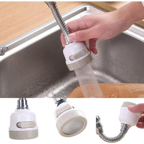 360 Rotatable Swivel Faucet Nozzle Anti-splash Water Filter Kitchen Adapter Head Sprayer Filter Diffuser Water Saving Nozzle