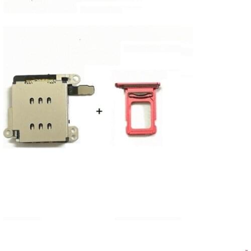 Dual Sim Card Reader connector Flex Cable + Sim Card Tray Slot Holder For iPhone XR