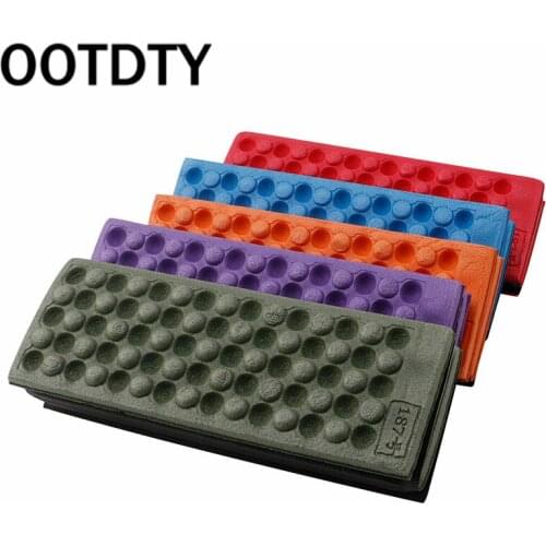 OOTDTY Foldable Folding Outdoor Camping Mat Seat Moisture proof Cushion Portable Waterproof Foam Pads Yoga Chair Beach Pad