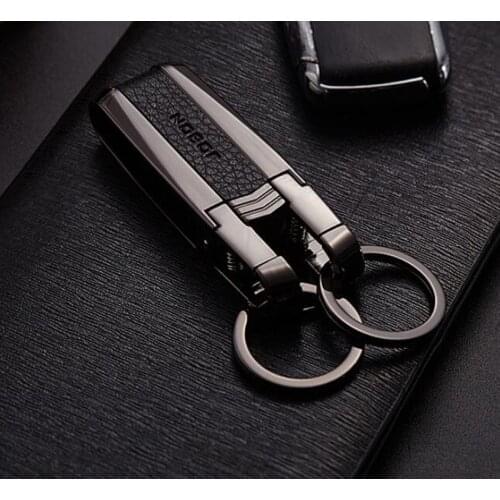 New High Quality Metal Key Chain men Top Car Key Ring Business Keychain charm Leather bag Key holder Best Gift Jewelry K3149