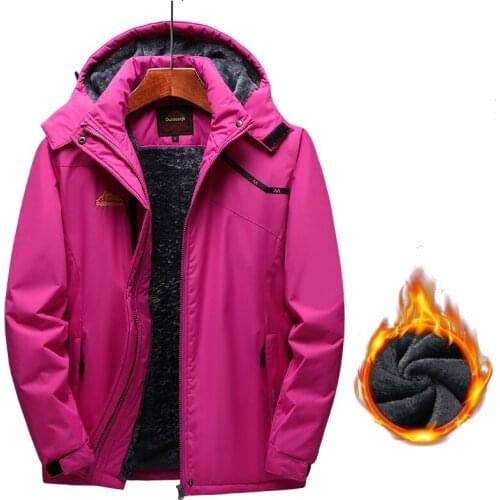 Winter Camping Hiking Jackets Women Outdoor Sports Thick Warm Trekking Skiing Thermal Parka Coats Waterproof Windbreaker Jackets