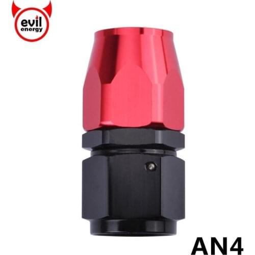 Evil energy Universal AN4 Swivel Hose End Aluminium 0 45 90 180 Degree Oil Fuel Fitting Adapter Reusable Oil Cooler Hose End