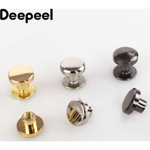 10/20pcs 8/10/15mm Metal Rivet Screw for Bags Hardware Handbag Decorative Clasp Studs Button Nail Buckles Snap Hooks Accessories