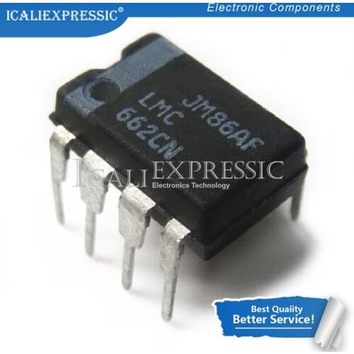 10PCS LMC662AIN LMC662CN LMC662 DIP-8 In Stock
