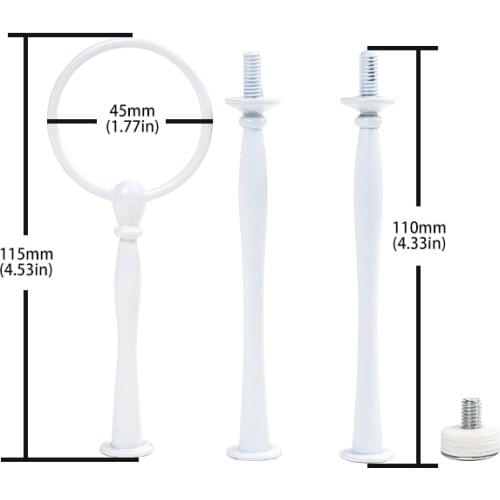10pcs Metal Cake Holder Handle Accessories 3 Layers Center Handle
