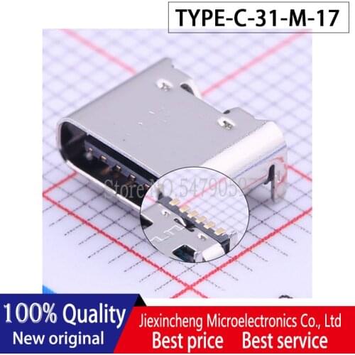 10PCS TYPE-C-31-M-17 TYPE-C-31-M USB connector SMD