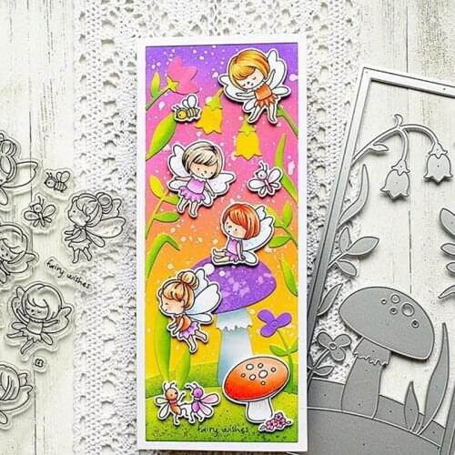 219.9*92.9mm Slimline Mushroom Flowers Frame Metal Cutting Dies DIY Scrapbooking Album Craft Decor Making Template 2020