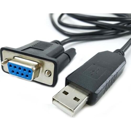 6ft Prolific PL2303RA USB RS232 to Dsub9p Socket Serial cable cross over for Android Null Moldem Communication Cable