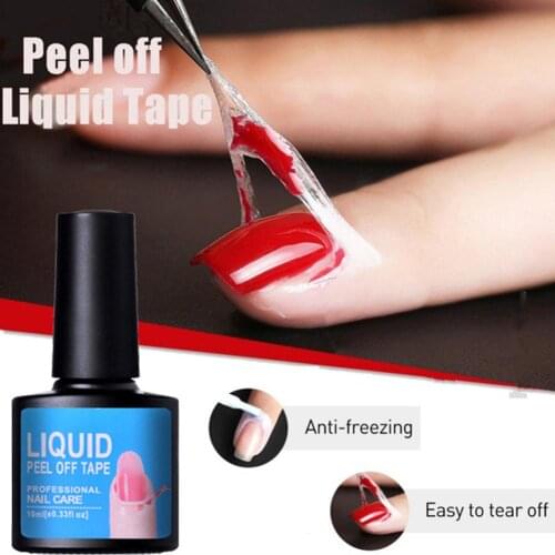 10ml Anti-overflow Nail Polish Edge Protection Anti-dirty Art Liquid Latex Glue Nail Barrier Nail Edge Protection Nail Care Tool
