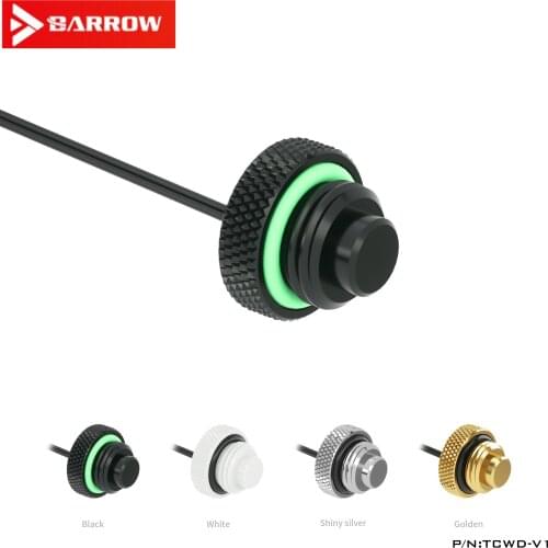 Barrow G1 / 4 Black / Bright Silver / White / Gold 10K Temperature Measurement Waterproof Lock TCWD-V1 Long TCWDL-V1
