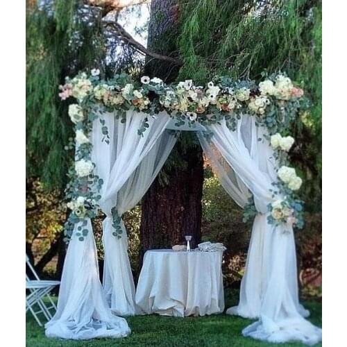 Free Shippig 3m*3m*3m Volie Mandap Backdrop Tent Backdrop Square Backdrop Mandap Ceiling Drape