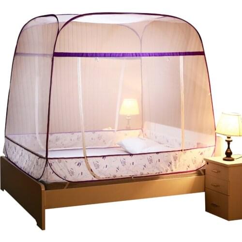 Free Installation of Yurt Mosquito Net Three-door Zipper Princess 1.5 Meters 1.8m Sheets Double Curtains Encryption Nets