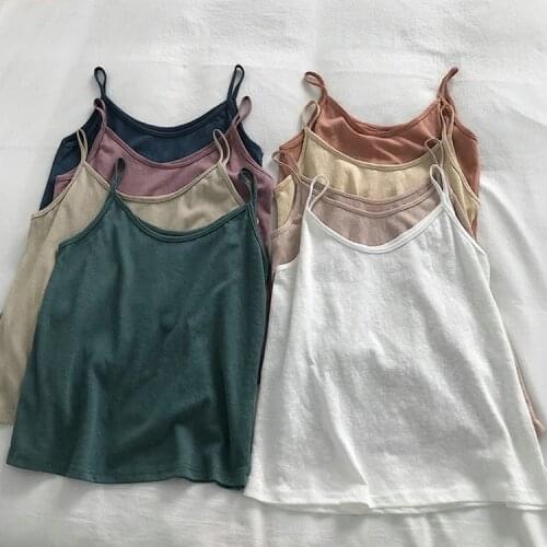 Vintage Cotton Linen Tanks Tops Women Sleeveless Camis Casual Summer Top Female Solid Mujer Femme Blusas 121572WTA