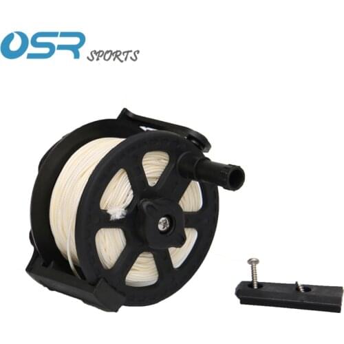 Spearfishing reel with 40meters nylon rope speargun Reel split style wooden or metal type Speargun Reel