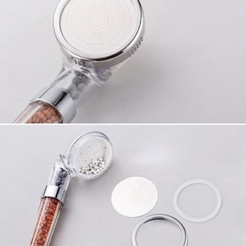 Water Therapy Bath Shower Head Saving Rainfall High Pressure Bathroom Anion Ball Filter Head Nozzle Soften Shower