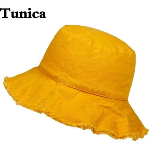 Fashion cotton Bucket Hat men and Women Harajuku Fisherman Hats Folding Sun Fishing Panama cap hip hop caps solid color