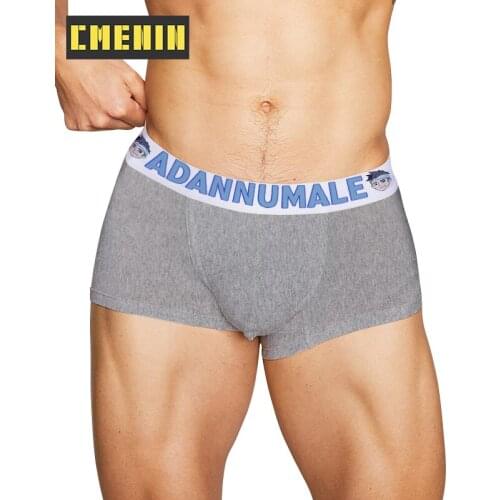 Ins Style Cotton Gay Sexy Men Underwear Man Boxer Underpants Breathable Trunk Mens Panties Bxoers Shorts Sexi AD7104