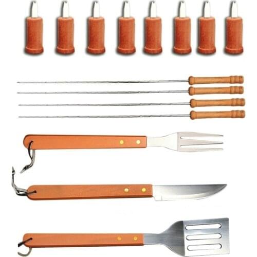 18pcs BBQ Grill Tool Set Barbecue Accessories Kit Stainless Steel BBQ Cooking Utensil with Durable Plastic Case