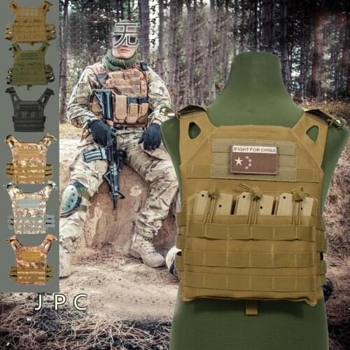 Hunting Tactical Accessoris Body Armor JPC Plate Carrier Vest Mag Chest Rig Airsoft Paintball Gear Loading Bear Vests Camouflage