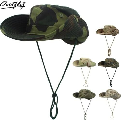 Outfly Sun Protection hat Fishermans hat Bucket sun hat Wide Brim hat Cotton material UPF 50