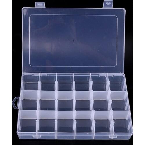 18 Grids Adjustable Plastic Jewelry Beads Accessories Storage Boxs Case Jewelry Display Beads Earring Craft Organizer Container