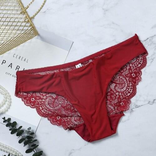 Tfscloin Sexy Womens Thong Panties Waist Hollow G-Strings Exotic Lingerie Breathable Nylon Underwear Ladies Thongs Underpants