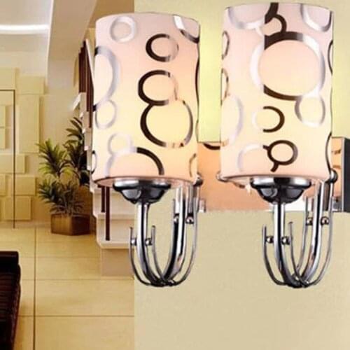 Blue wall light crystal bedroom light bedroom light rope bedroom bedside aisle bedroom wall lamp