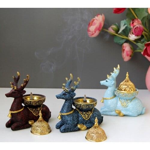 Modern Incense Burner Resin Incense Holder Censer Aroma Stove Spa Decoration