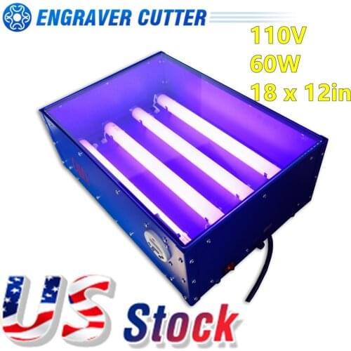 CALCA 60W 18 x 12in UV Exposure Unit Screen Printing Plate Making Silk Screening DIY