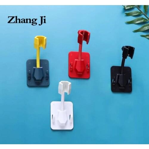 ZhangJi 360° Rotating No Drill Traceless Shower Bracket Adjustable Self-adhesive Universal Wall Mounted Showerhead Holder