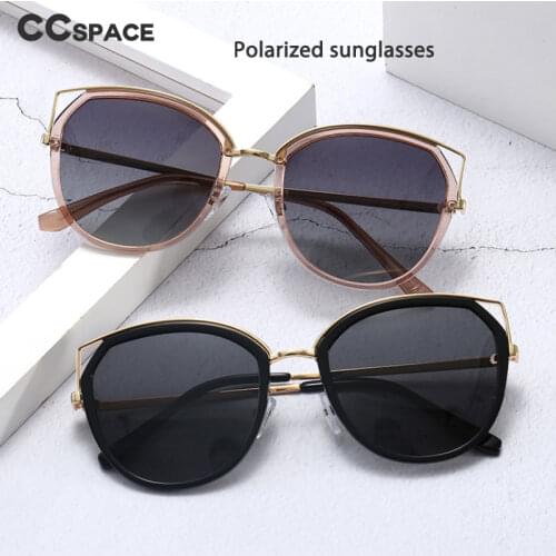 46878 Ins Street Style Fashion Womens Polarized Sunglasses Big Frame Retro Brand Personality Net Red Sunshade Uv400 Glasses