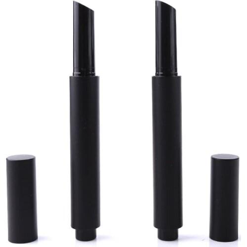 100Pcs Empty Black Pressed Lipstick Tube High Class Pressed Style Lip Balm Sub Caontainer DIY Directly Filling Lipstick Tube