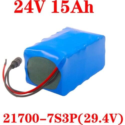 LiitoKala 24v 15ah battery pack 21700 5000mAh 7S 15A BMS 250w 29.4V battery pack for wheelchair motor electric power