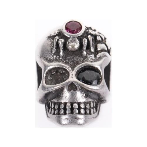 American original with the same paragraph diamond retro copper skull personality casual mens bracelet accessories DIY accessori