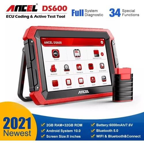 ANCEL DS600 OBD2 Diagnostic Scanner Car All System ECU Coding Active Test 28 Reset Service wifi OBD 2 Diagnostic Tools
